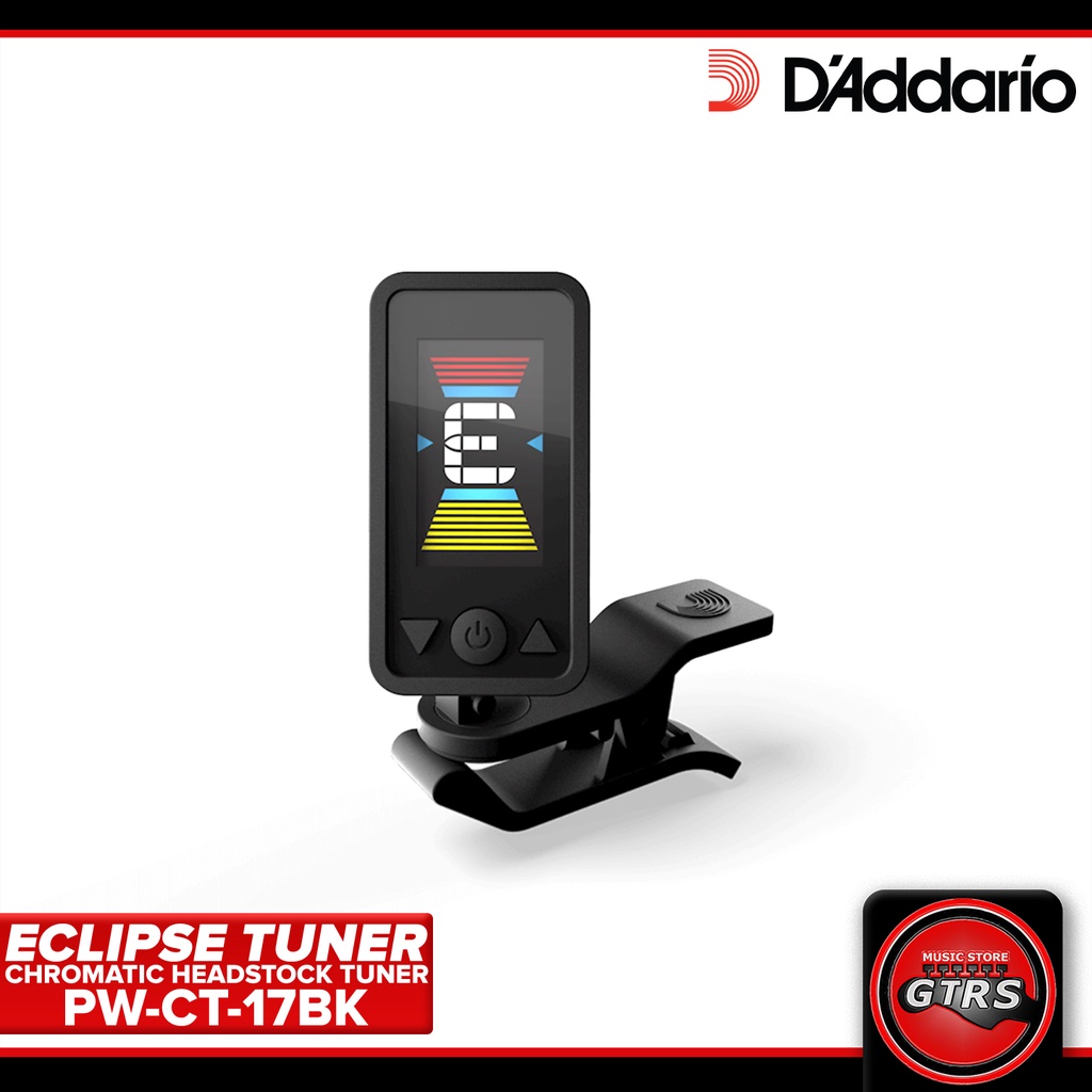 DADDARIO ECLIPSE CELLO/BASS HEADSTOCK CLIP ON TUNER - BLACK