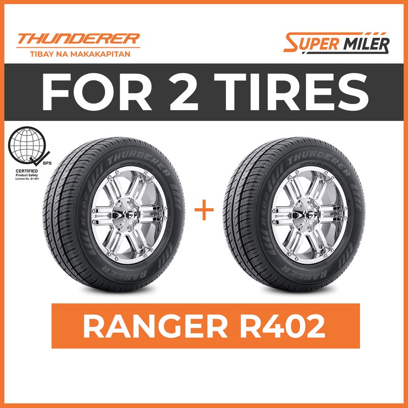 2pcs THUNDERER 215/65 R16 RANGER R402 Car Tires | Shopee Philippines