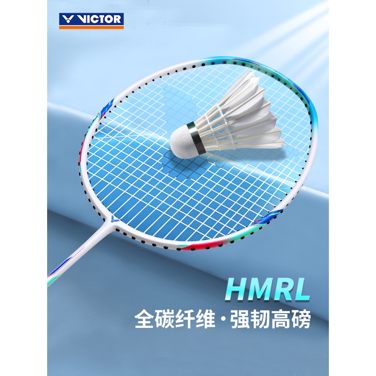 Authentic VICTOR victory TK badminton racket single shot full carbon ...