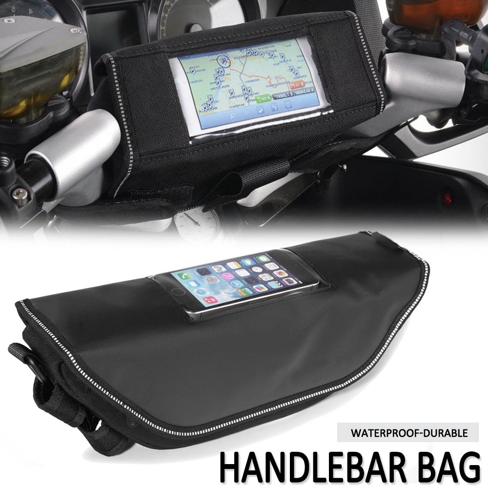 Motorcycle handlebar bag Phone holder Storage package For BMW R1200RT