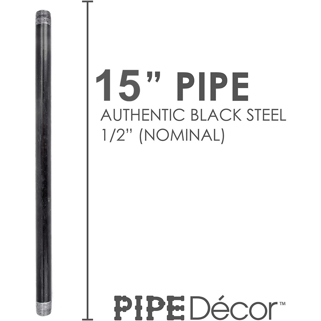 ⊙Black Iron Pipe 15 Inches 1/2 Heavy Duty Shopee Philippines