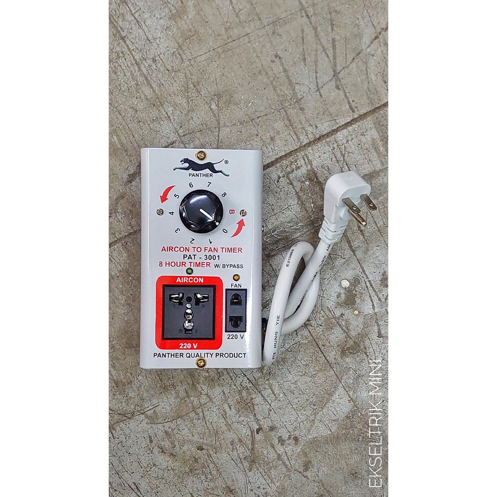 PANTHER Aircon to Fan Timer (with or without Power On Delay) | Shopee ...