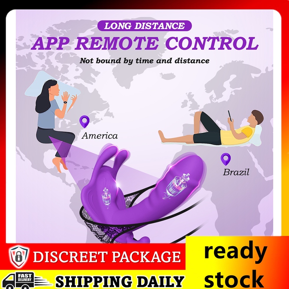 ☁mobile Phone Remote Control Sex Toy App Long Distance Dildo Wearable Vibrator G Spot Massage 6651