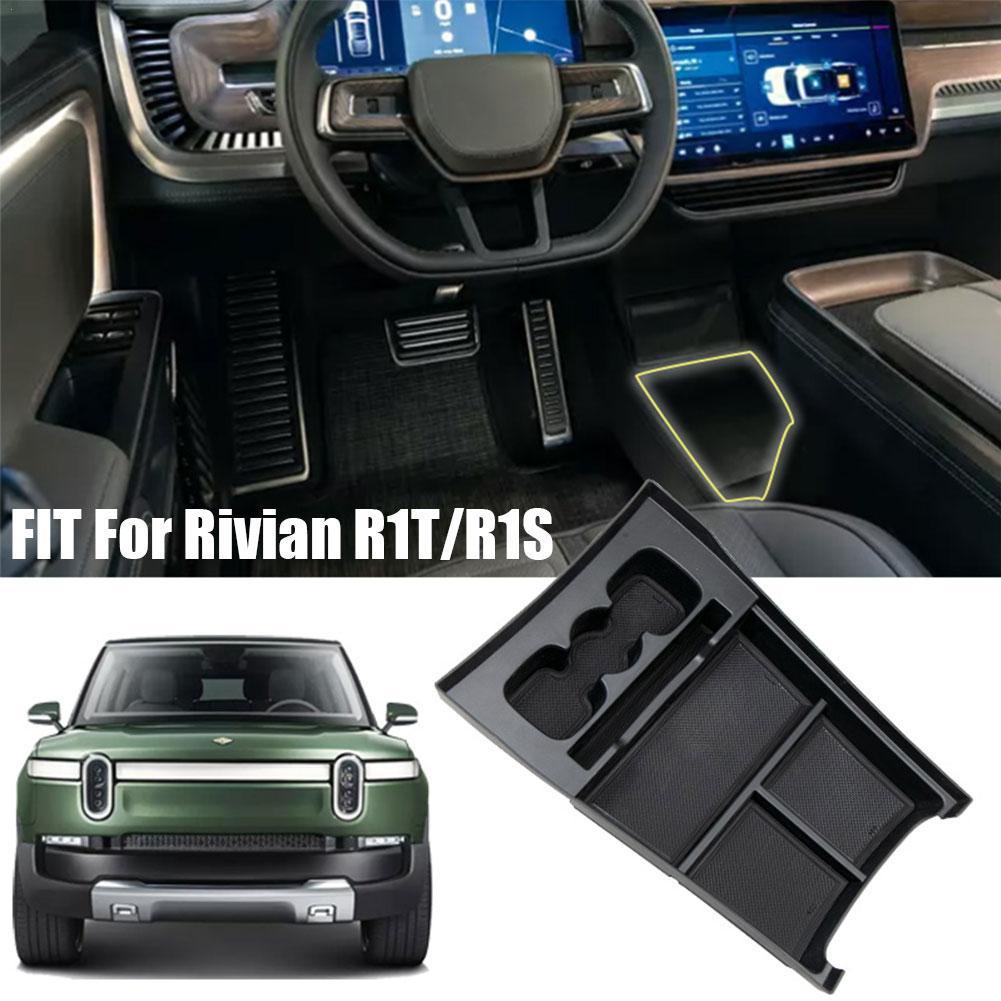 For Rivian R1T/R1S Central Armrest Lower Storage Box Center Console