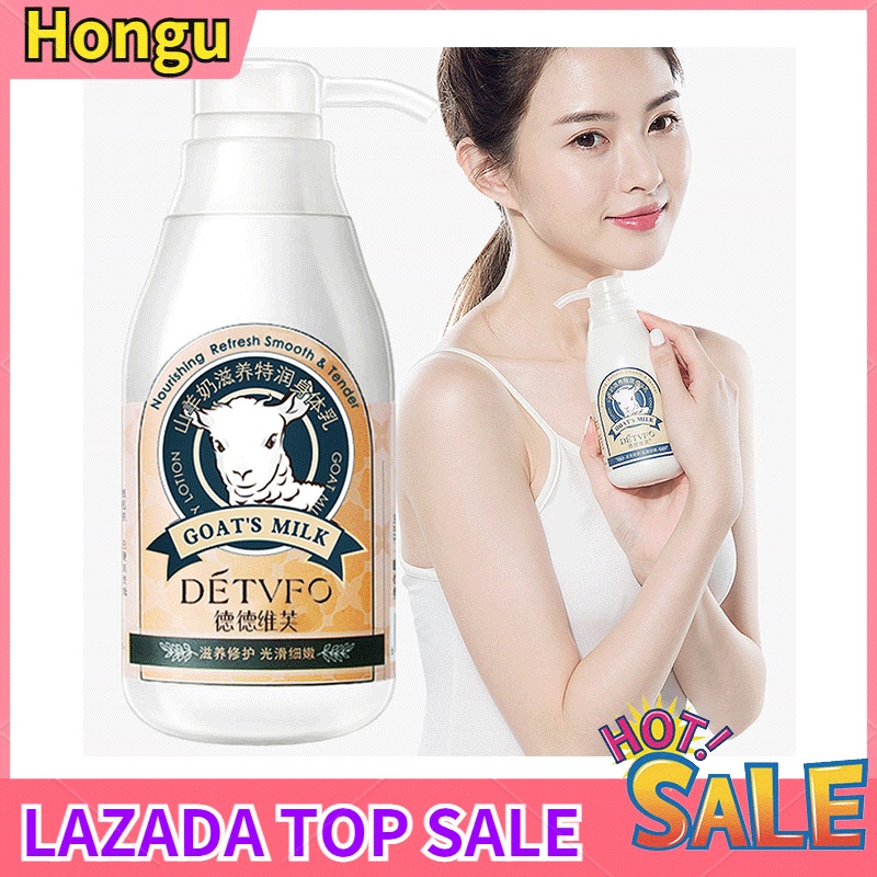 HONGU Goat Milk Whitening Body Lotion Effective for Dry Skin Permanent Whitening Baby Lotion Skin