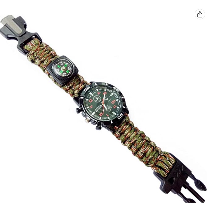 Outdoor Multi functional Seven core Survival Paracord Watch w Compass Multicolor Shopee Philippines