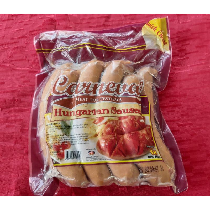 Carneval sausage (delivery within Metro Manila only and sf is depends