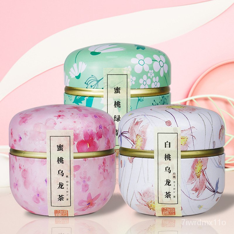 Peach Oolong Tea Gift White Peach Green Tea Flower and Fruit Tea Cans