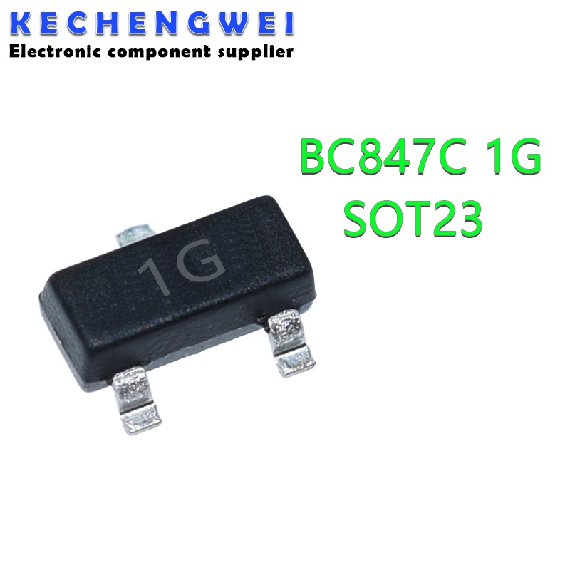 100PCS BC847C SOT23 BC847 847C SOT SMD SOT-23 1G SMD transistor ...