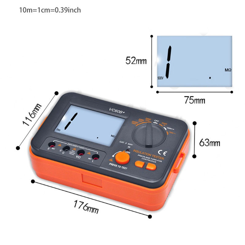 Testeur De Résistance D'isolement Numérique 250V/500V/1000V/2500V - Mégaohmmètre GOYERRNES