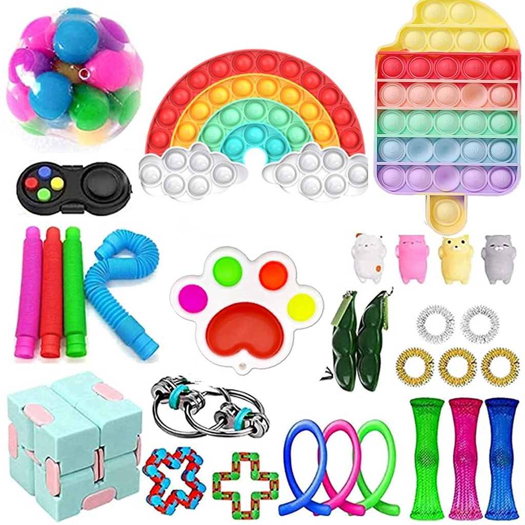 Fidget Toys Pack 30pcs Figit Packages Figetget Toy Figetsss Sets