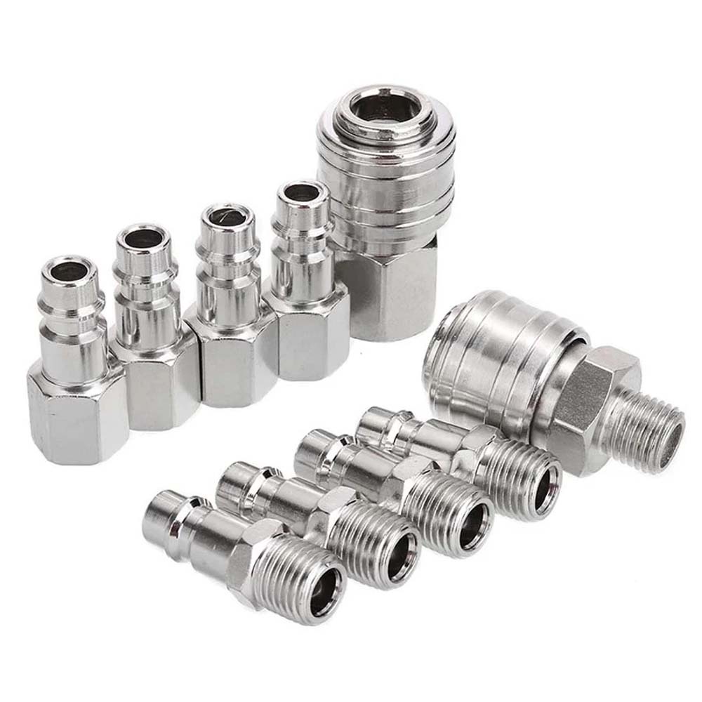 NEW 10pcs/Set Quick Couplings BSP Air Line Fitting Euro 1/4