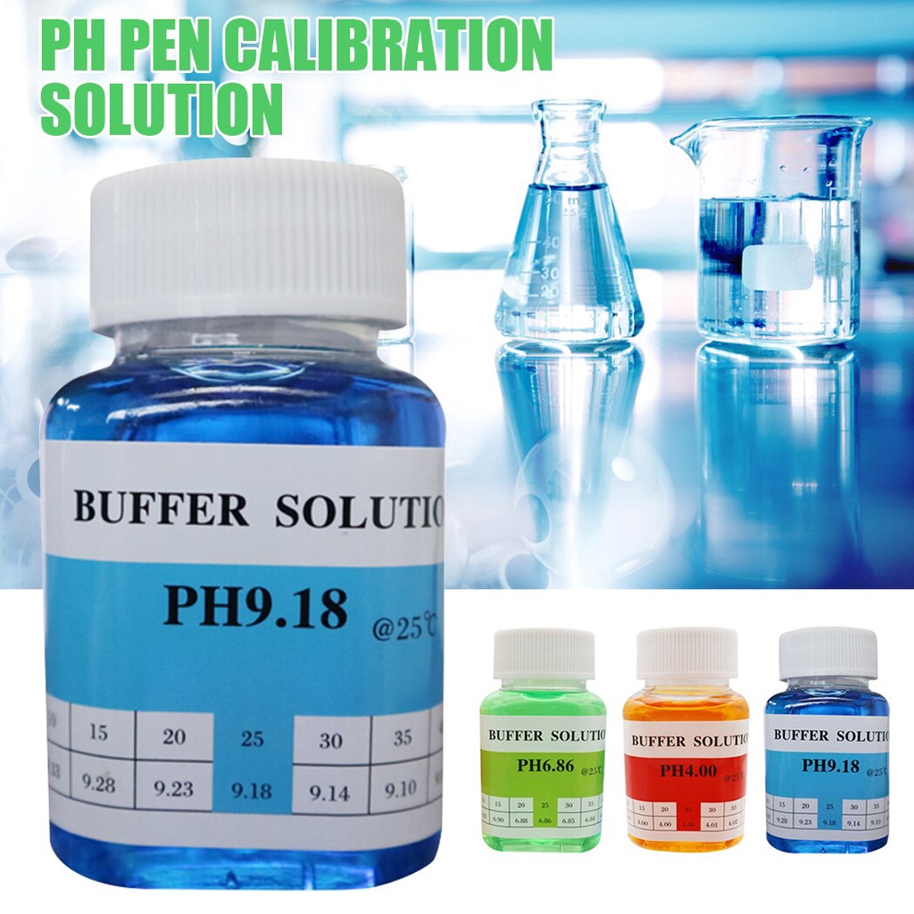 3 Bottle 80ml PH Pen Calibration Solution PH Meter Standard Buffer Fit
