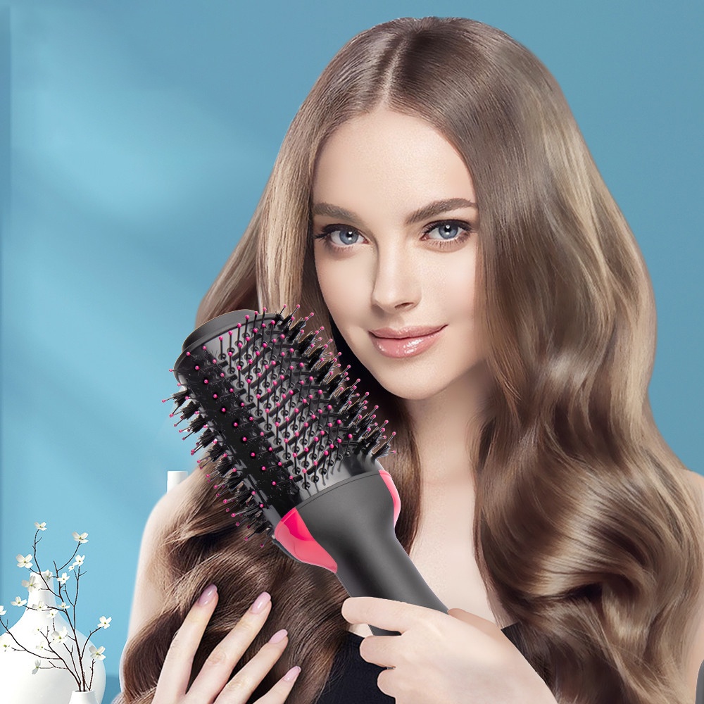 Hair Straightener and Curler Hair Dryer Hot Air Brush Comb Brush Hair