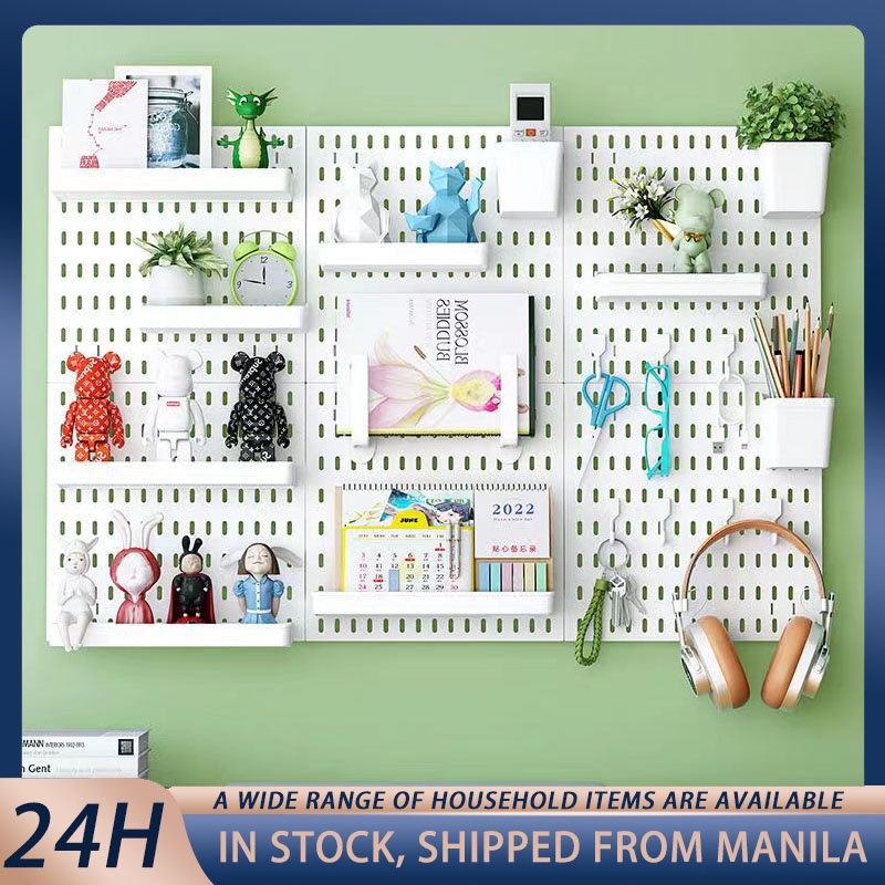 DIY Pegboard Accessories Hanging Shelf Storage Combination Pegboard