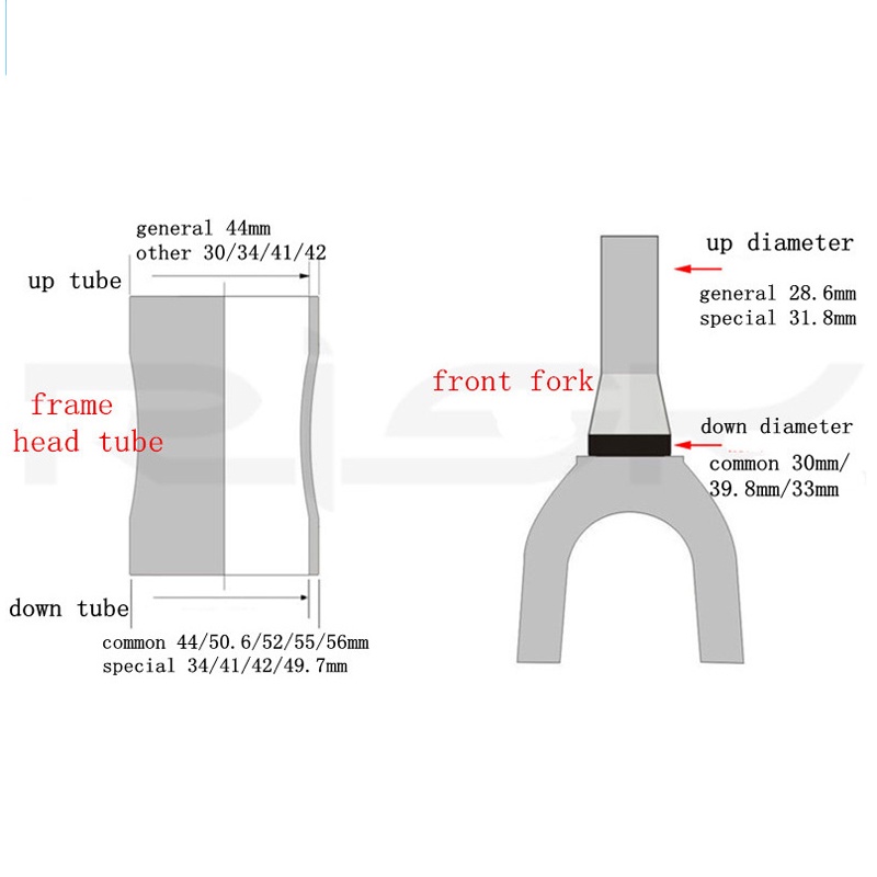 Risk Bicycle Bike Headset For 34 41 41.8 44 49.7 50.6 55 56mm Headtube ...