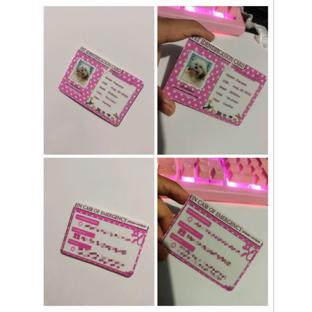 CUSTOMIZE PET ID CARD (PVC) | Shopee Philippines