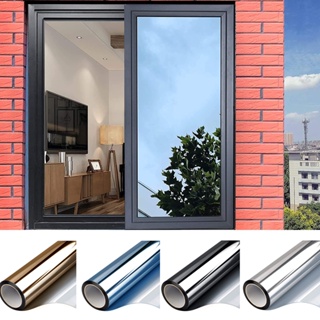 Mirror Reflective Window Film One Way Vision Solar Window Tint Vinyl Glass  Self Adhesive Control Film Privacy Sticker for Home