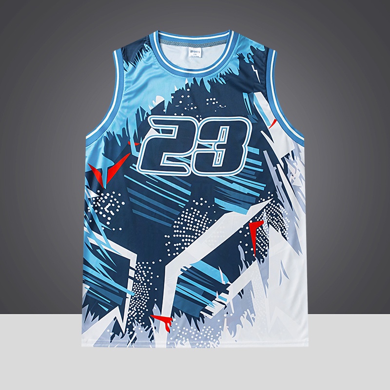 Blue basketball sale jersey design