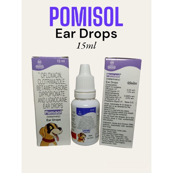 Pomisol Ear Drops for Dog 15ml Shopee Philippines