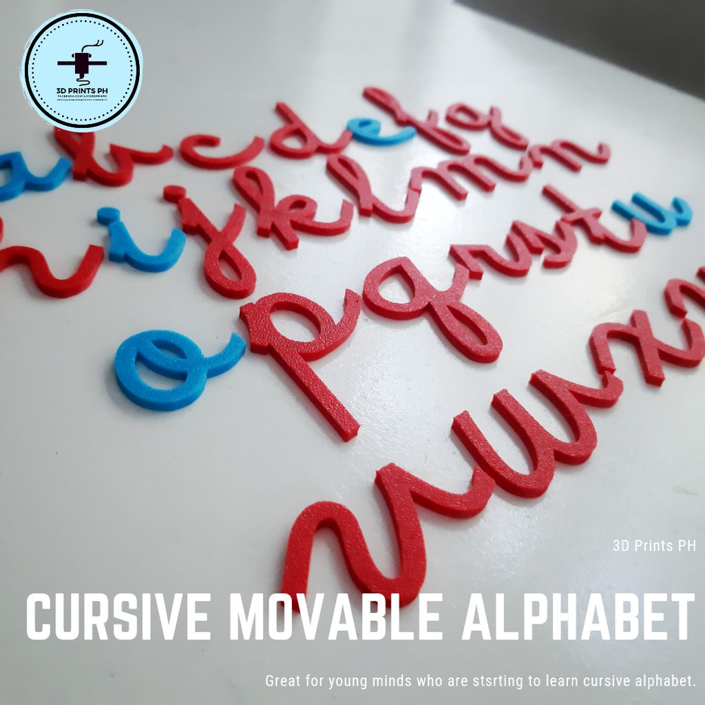 ☫Cursive Movable Alphabet | Reading And Writing Guide | Montessori ...