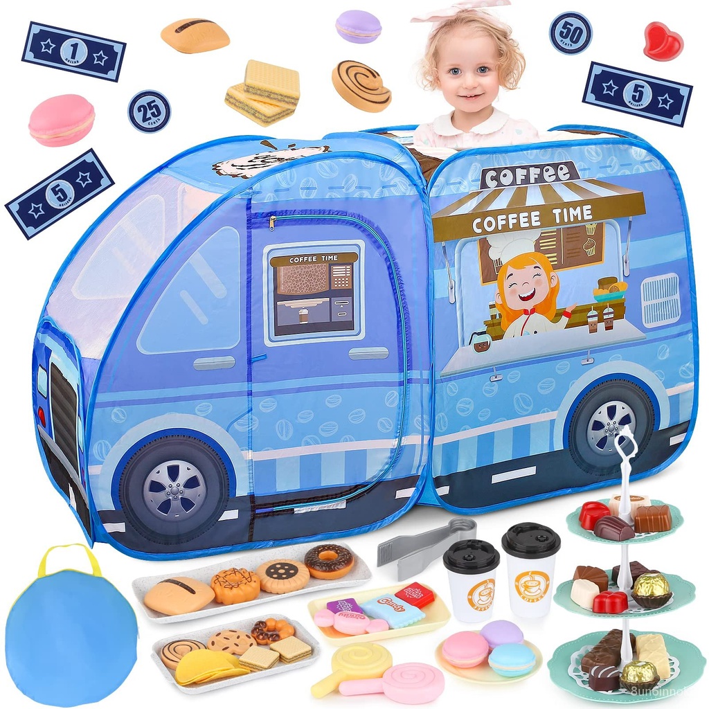 Food Truck Play Tent Indoor Kids Pretend Play Tent Role Play Playhouse