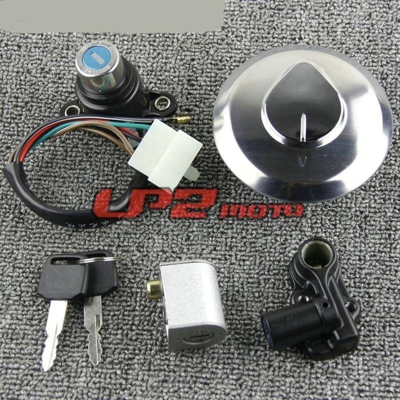Complete Ignition Switch, Fuel Cap, Seat Lock & Keys Set For 2011-2013 Honda CBR250R/RA