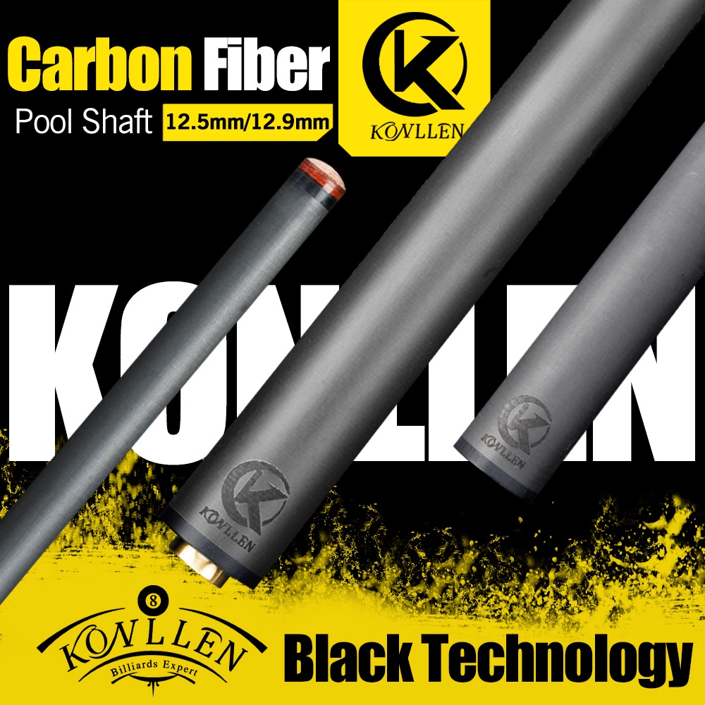 KONLLEN Carbon Fiber Billiard Pool Cue Stick Shaft 3/8*11 3/8*8 Radial ...