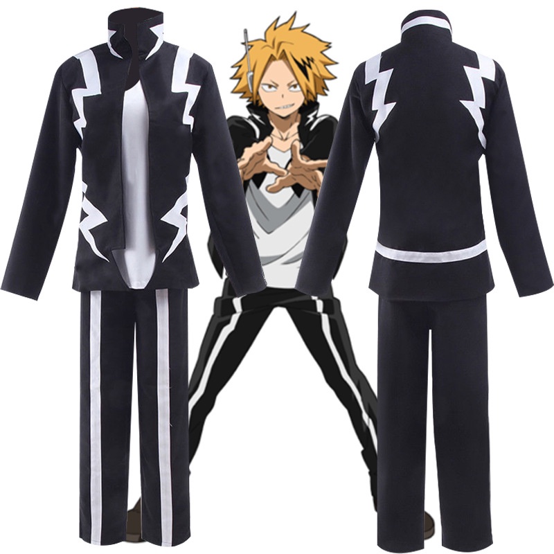 My Hero Academia Cos Kaminari Denki Cosplay Costume Anime Mens Everyday ...