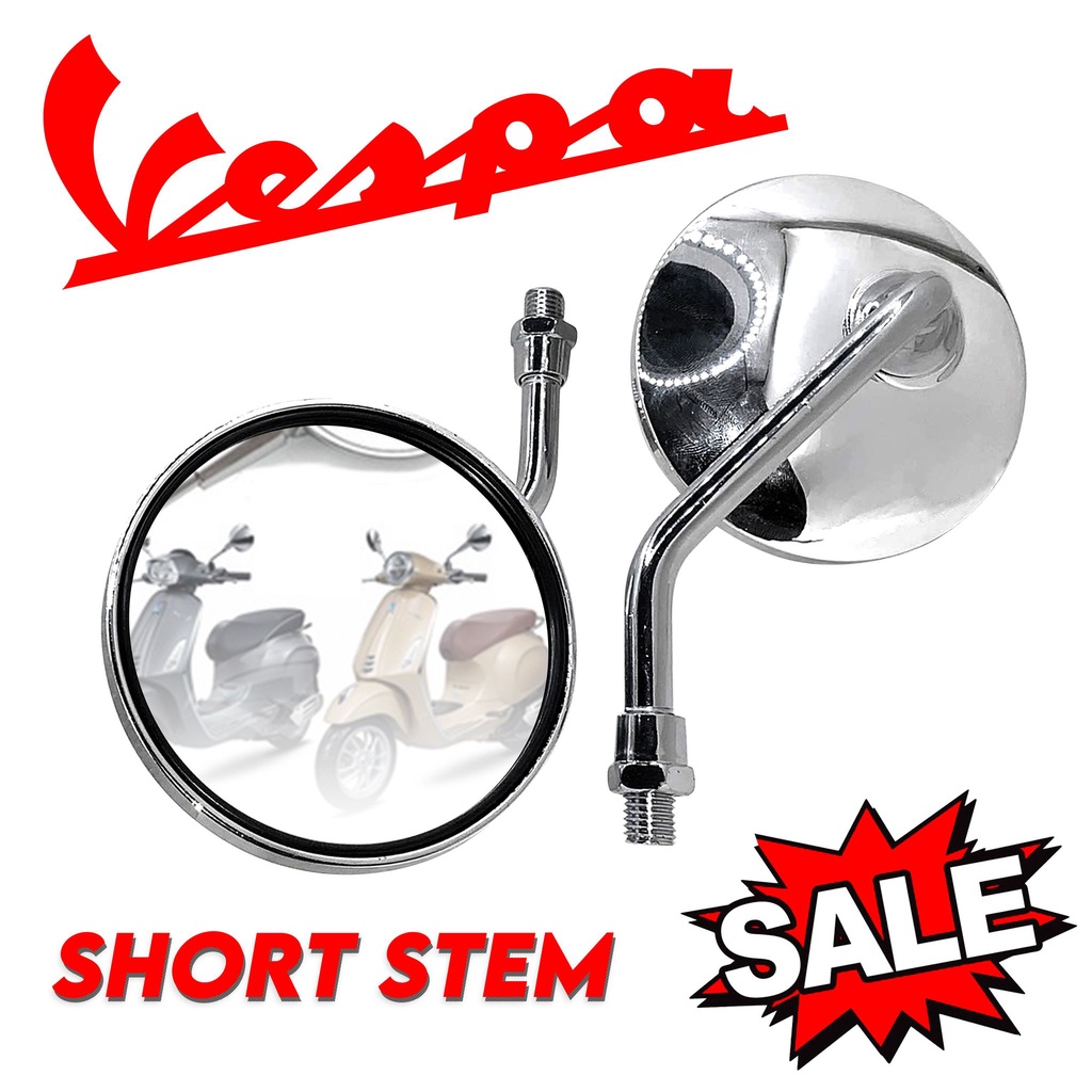 Vespa GTS Touring 300 Motorcycle Round Circle Side Mirror Chrome