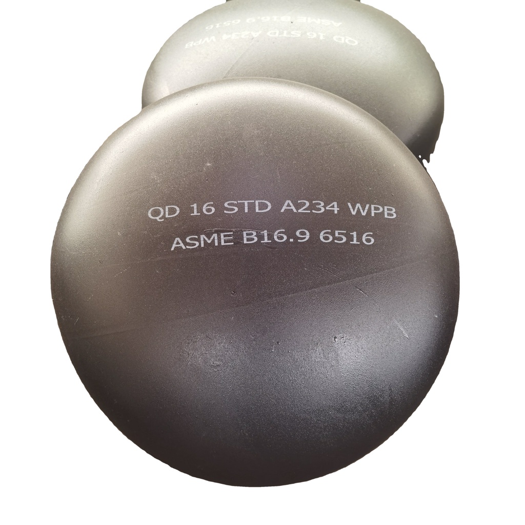 Top quality sa234 wpb butt weld carbon steel metal weld on pipe cap ...