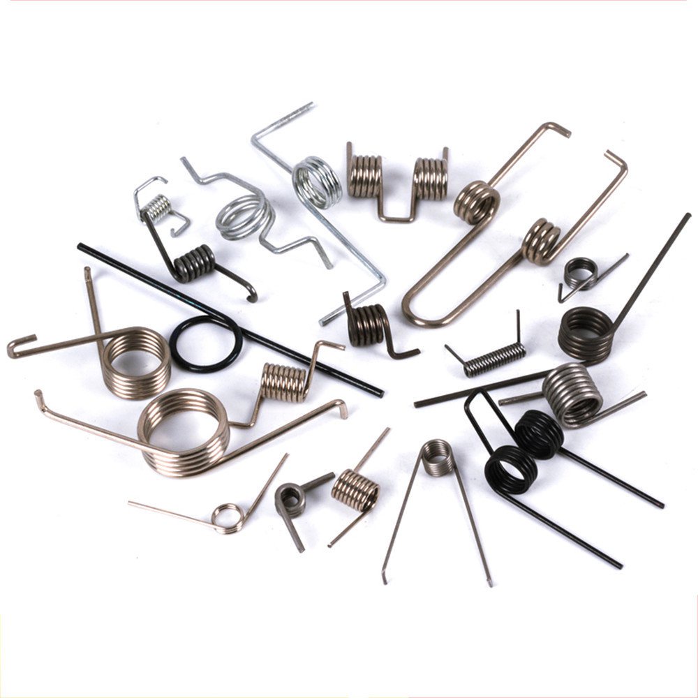 Customized Music Wire Double Coil Torsion Spring Stainless Steel Flat