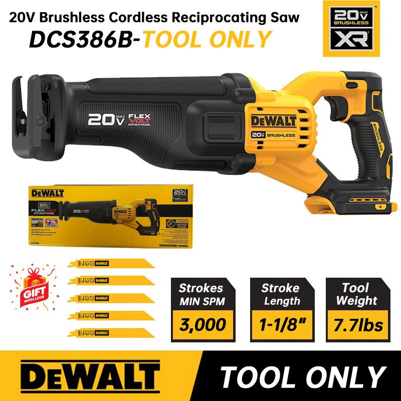 Dewalt Dcs386b 20v Max Reciprocating Saw Cordless Flexvolt Advantage 