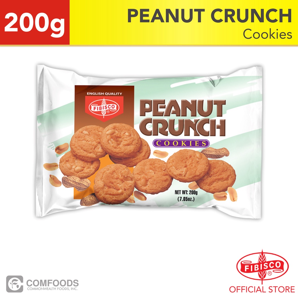 FIBISCO Peanut Crunch Cookies 200g | Shopee Philippines