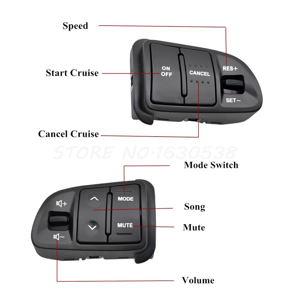 Multi function Steering Wheel Audio Cruise Control Buttons For Kia