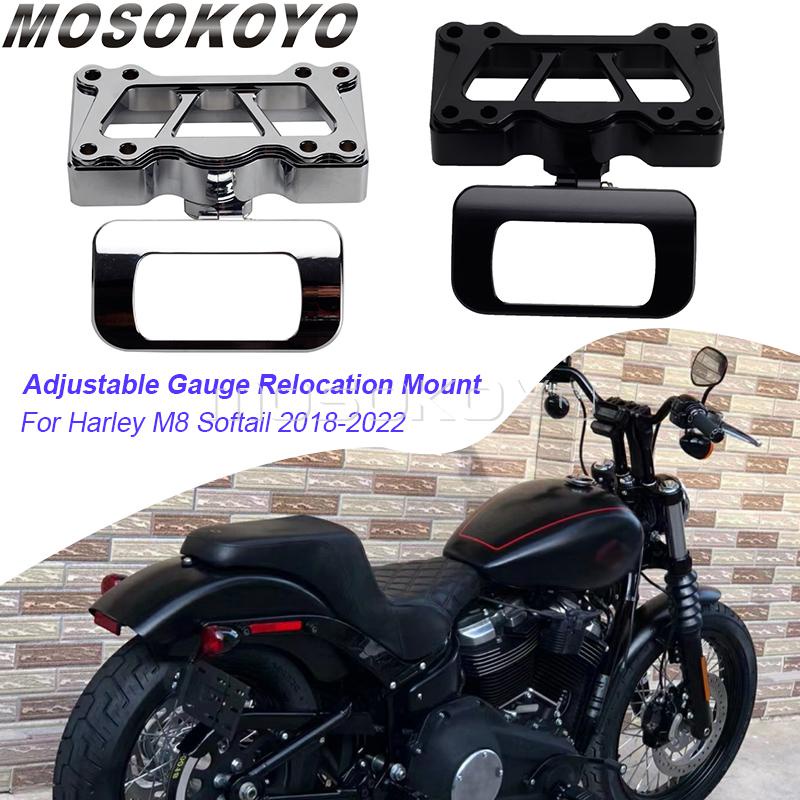 TBar Gauge Mount Adjustable Tach Tachometer Mounting for Harley
