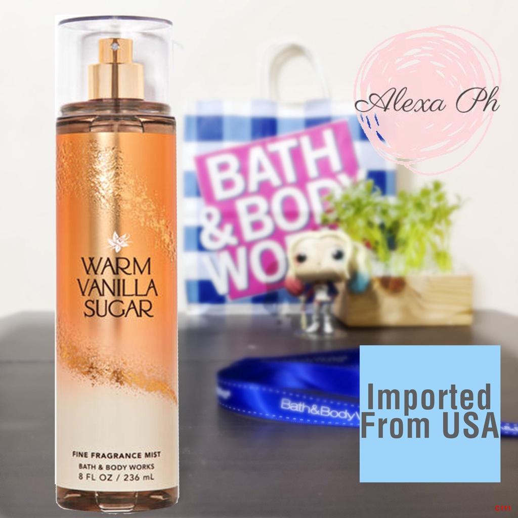 ⊙ Bath And Body Works WARM VANILLA SUGAR Fine Fragrance Mist (75 Ml ...