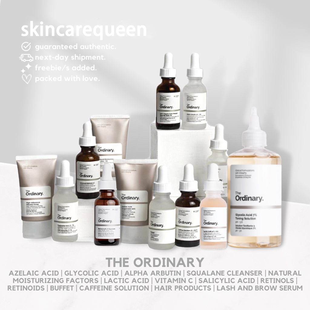 The Ordinary Glycolic Acid,Azelaic Acid,Retinol Serum,Salicylic Acid