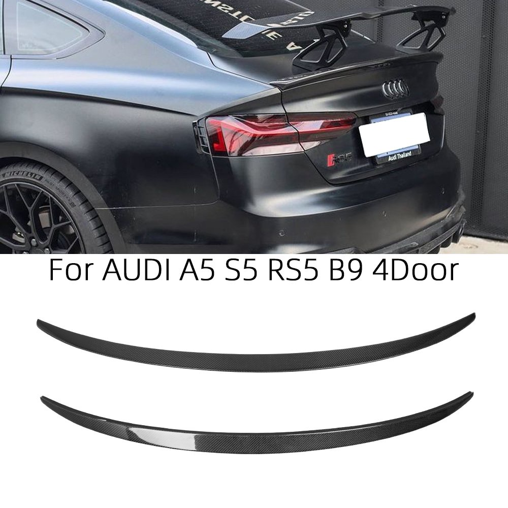 For Audi A5 S5 Rs5 B9 4door Sportback S Style Carbon Fiber Rear Spoiler