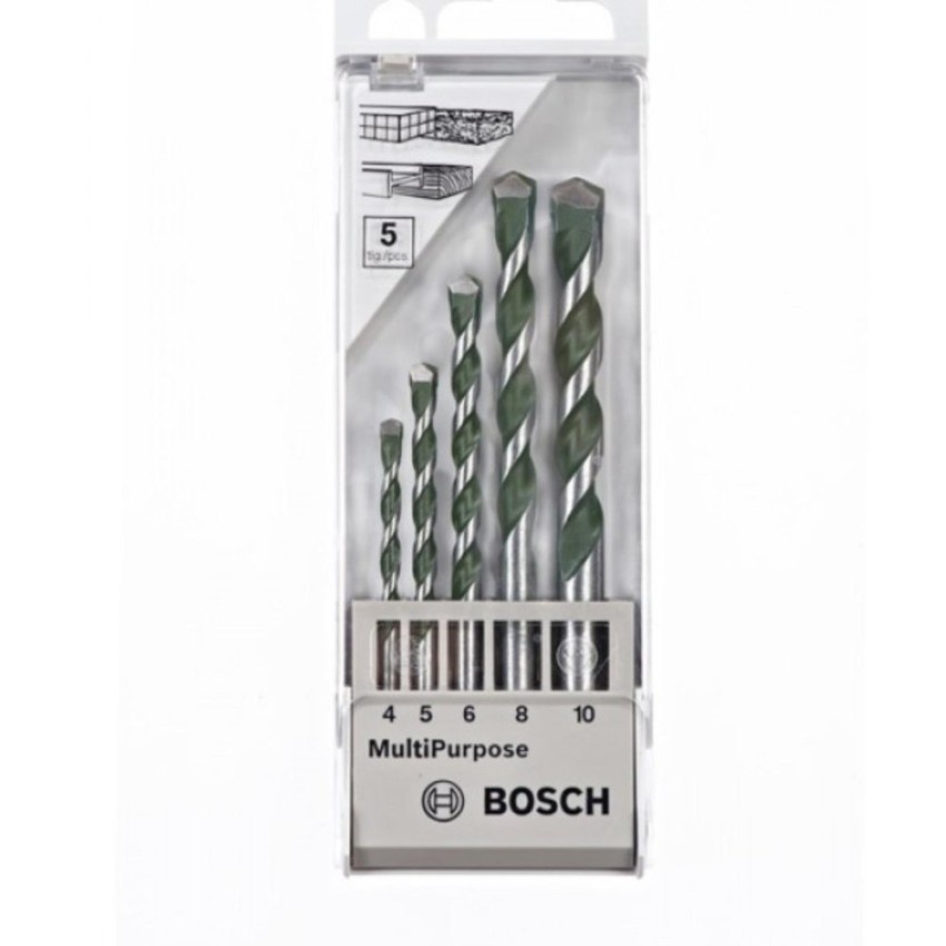 ☬Bosch MultiMaterial MultiPurpose Drill Bits(5PCS/SET) Shopee