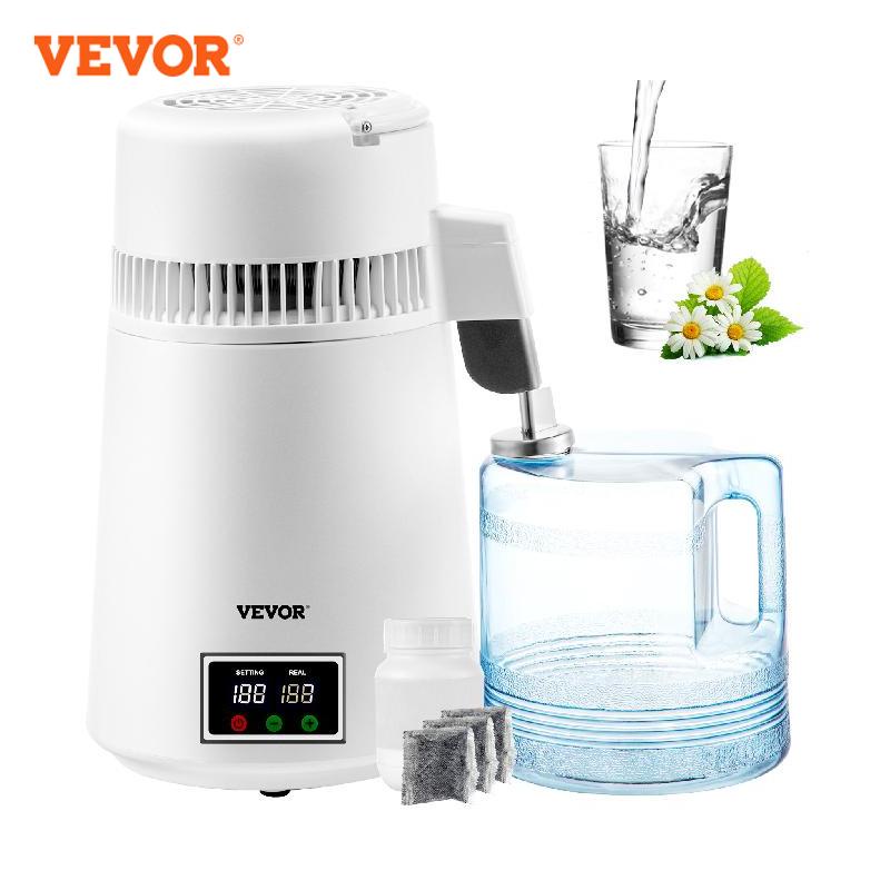 VEVOR 4L Pure Water Distiller Dental Distilled Water Filter Electric Distillation Purifier Water