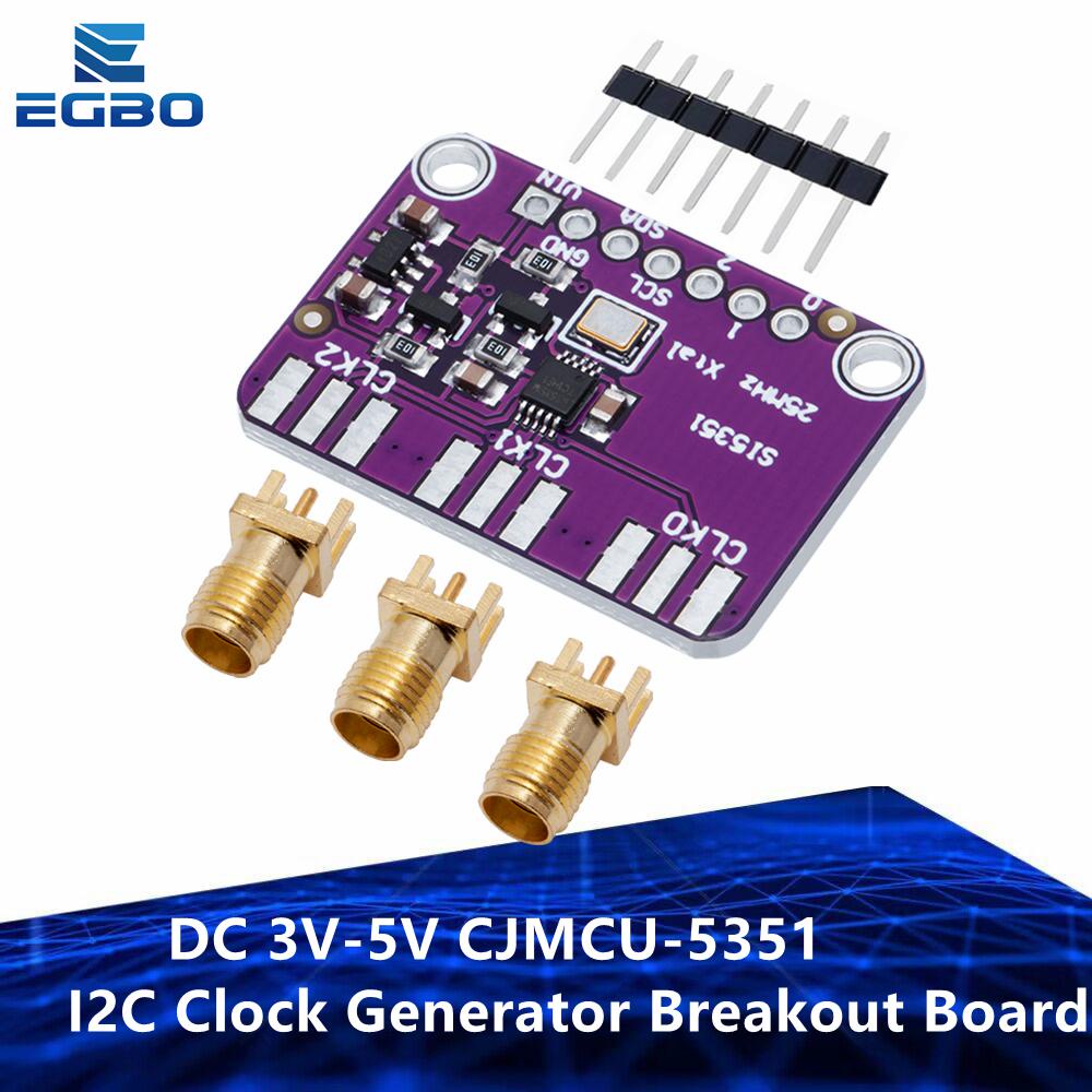 EGBO DC 3V-5V CJMCU-5351 Si5351A Si5351 I2C Clock Generator Breakout ...