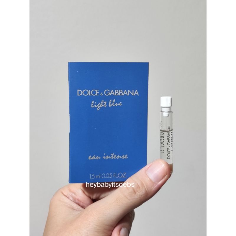 Dolce gabbana light blue intense sample hot sale