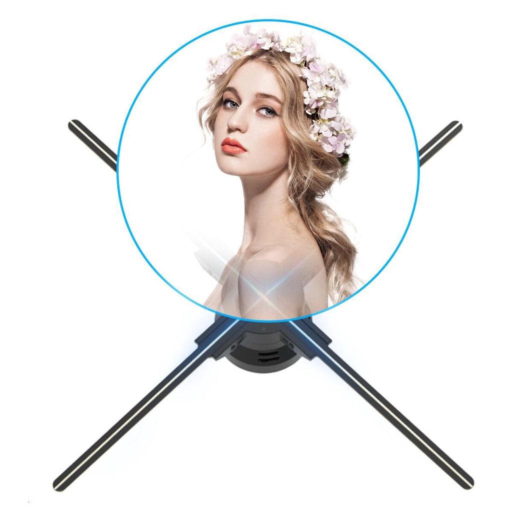 3D Holographic Projection Fan Screen Wall-mounted Advertising Machine ...