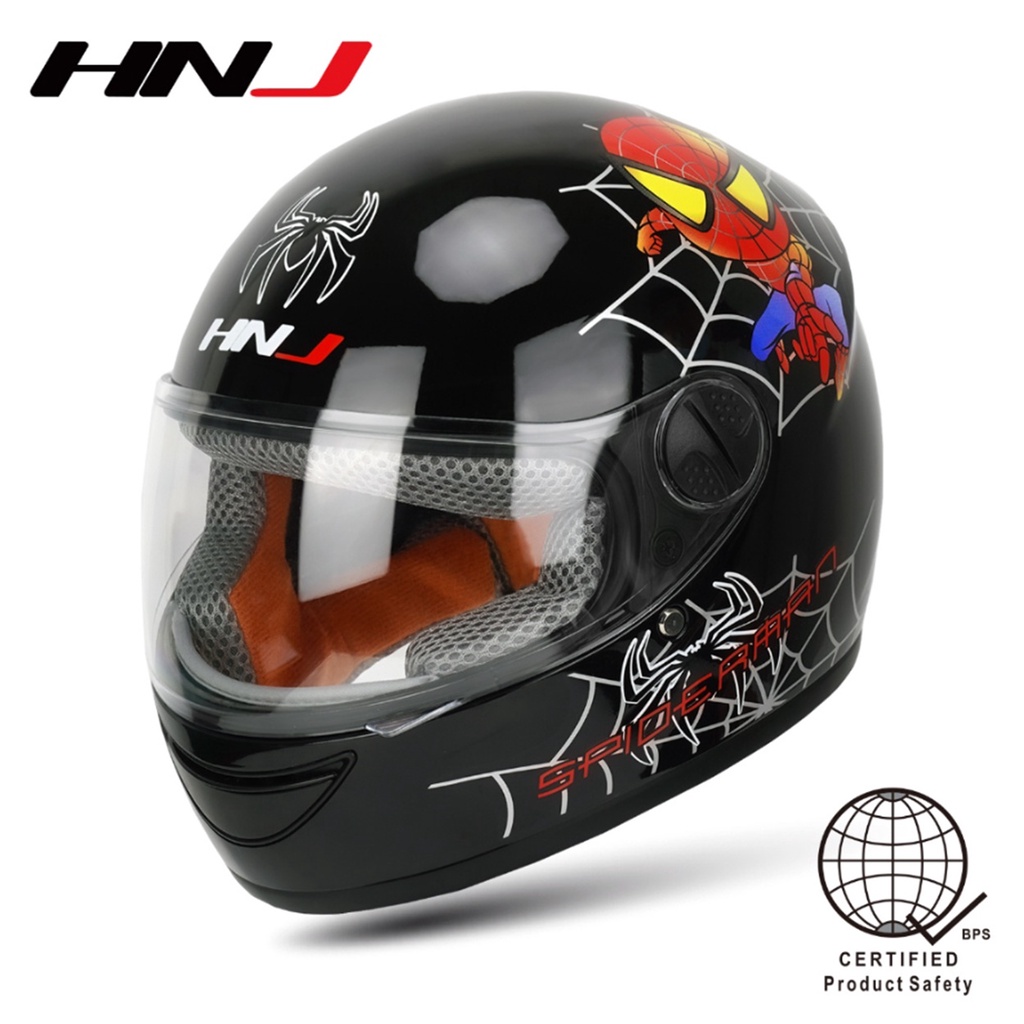 HNJ Full Face Helmet for Motorcycle Kid Single Visor ICC | Shopee ...