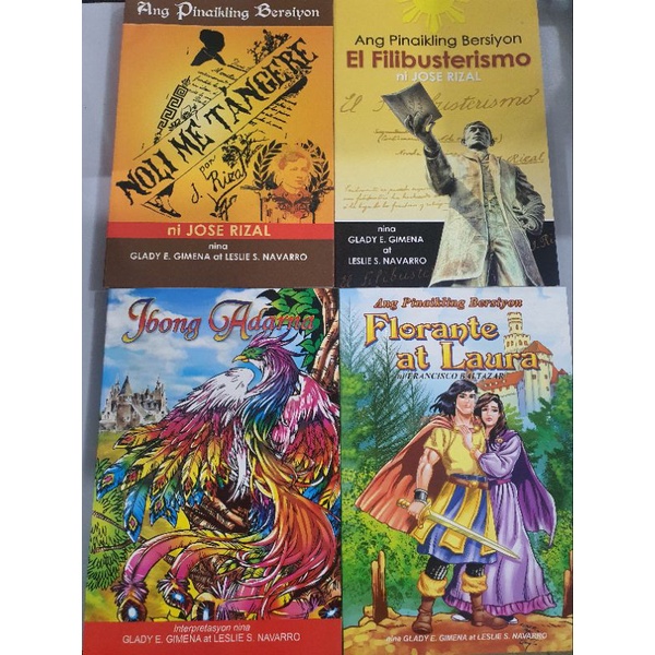 ﺴEl Filibusterismo Florante at Laura Noli Me Tangere Ibong Adarna Shopee Philippines