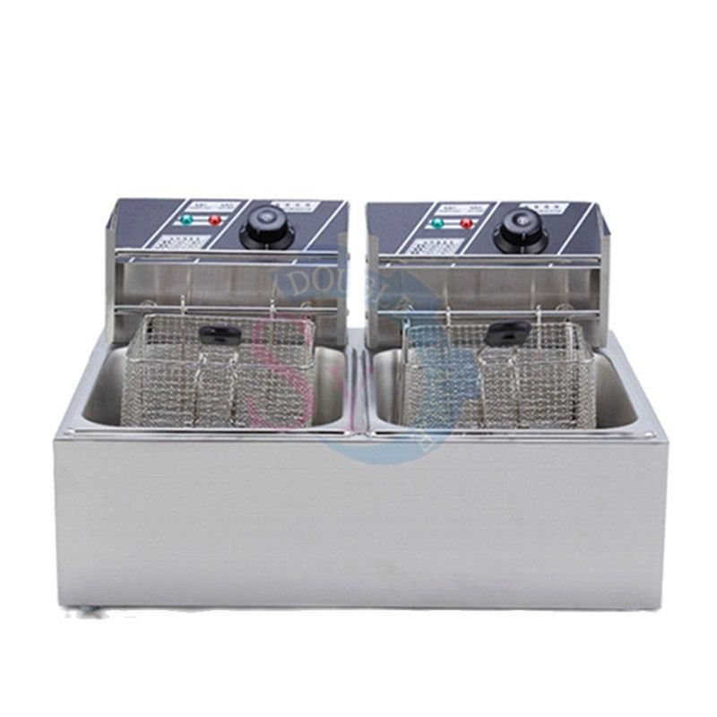 Electric Deep Fryers Commercial 6L Single Cylinder Sieve Electric