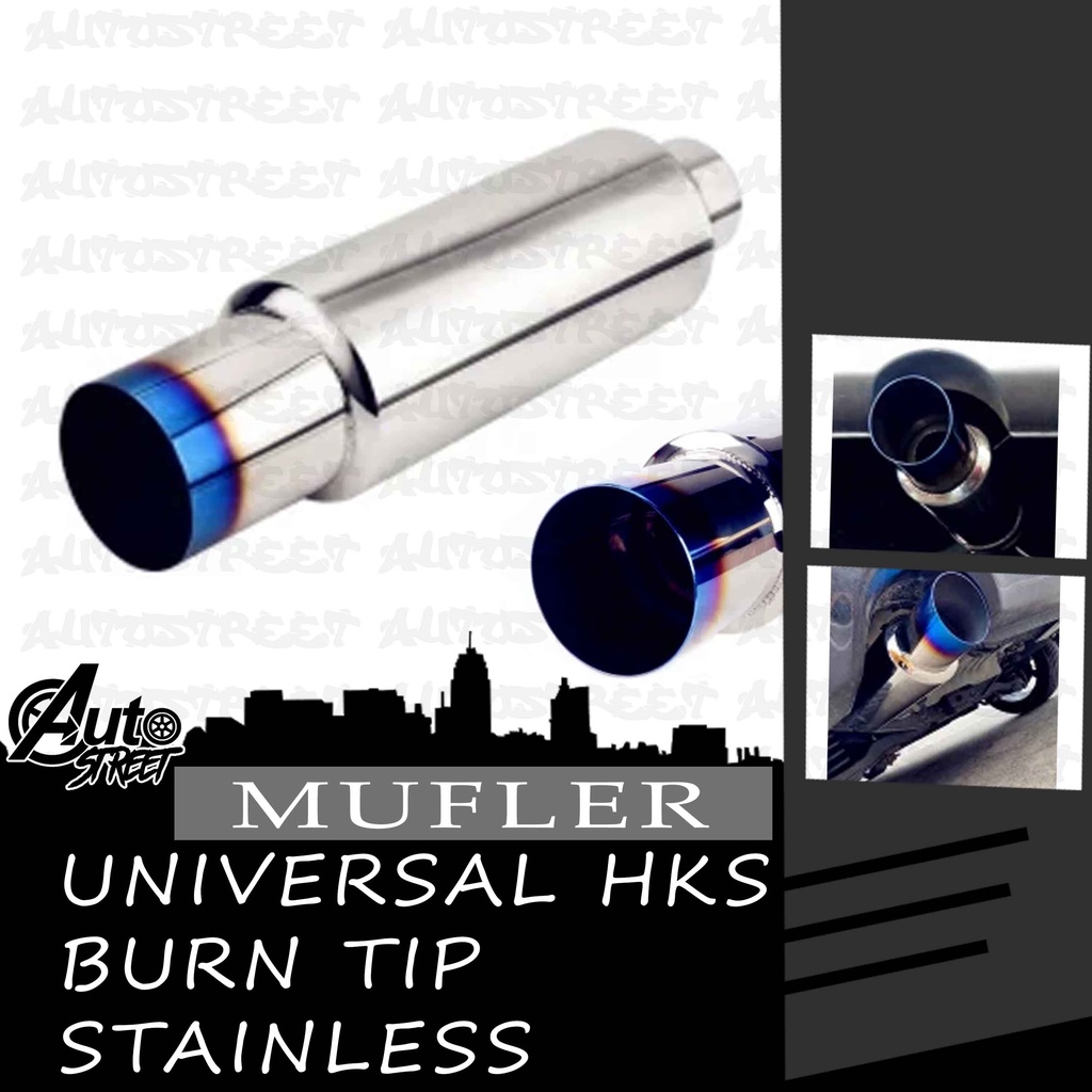 Universal Burn tip Stainless HKS Muffler Big Shopee Philippines