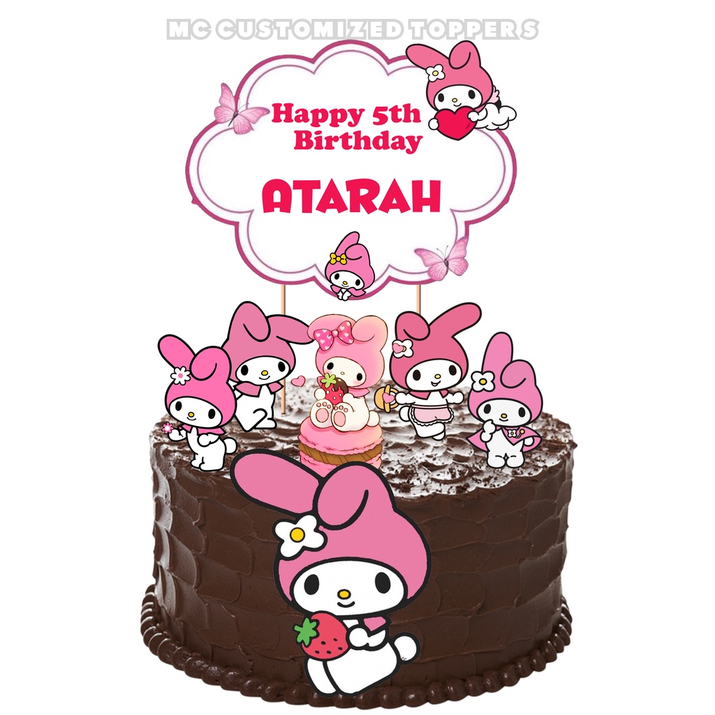 my melody theme customized cake topper | Shopee Philippines