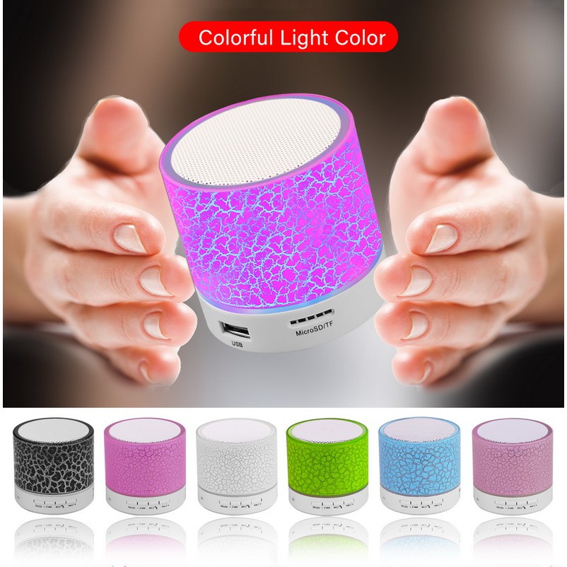 Colorful Bluetooth Speaker Led Portable Mini Wireless Speaker Player ...